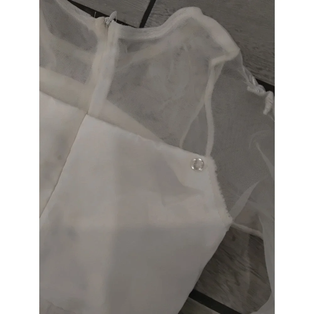 Frozen White Ombre‎ Sparkle Costume Dress Girls Kids Size 10-12